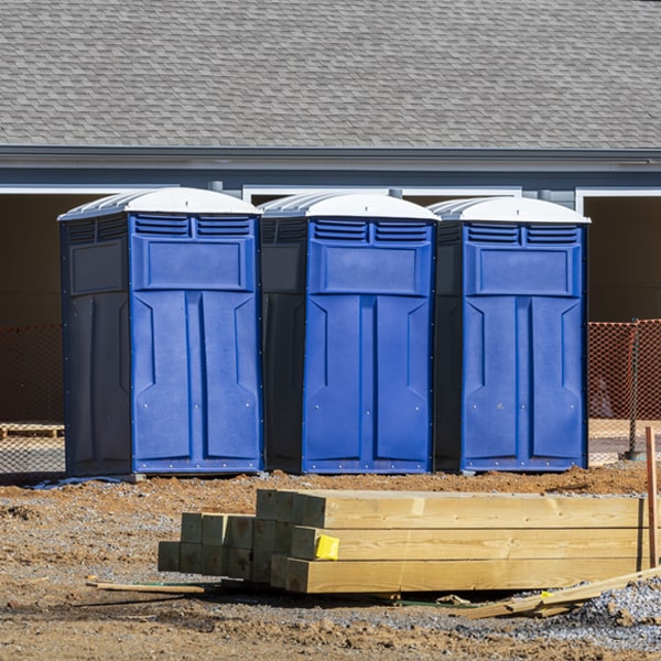 what is the maximum capacity for a single porta potty in Orting Washington